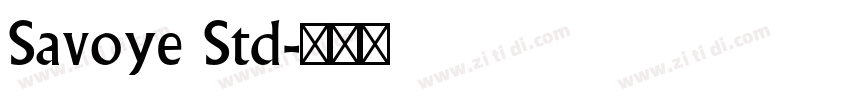 Savoye Std字体转换